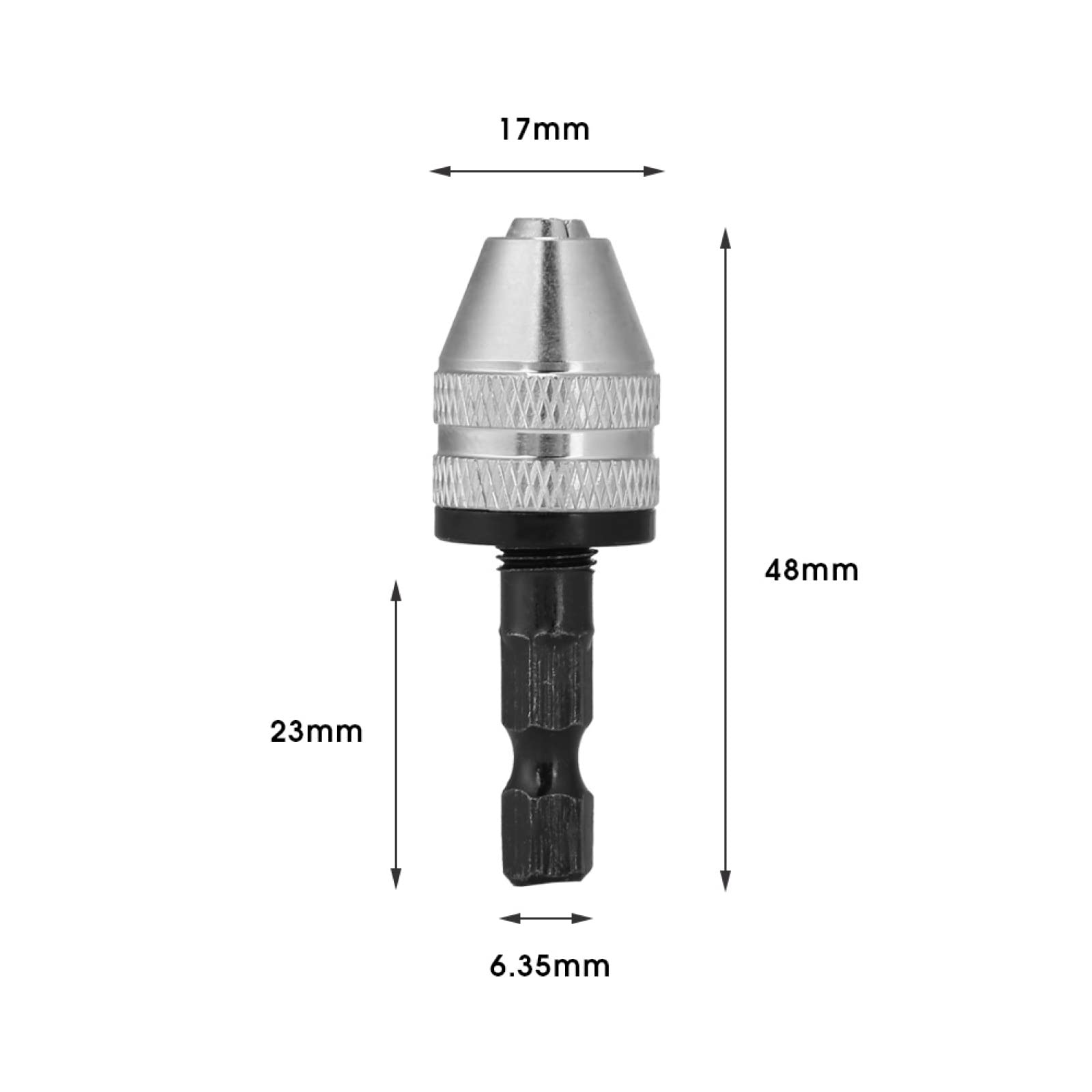Amazon | 6.5mm六角シャンクキーレスドリルチャック電動ドライバー